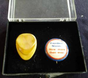 Small Chevrolet Emblem on a Gold Colored Chain, 2 Pair of Cuff Links, a Hayward Tie Clip, Buttons, and More