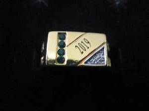 lot 5 image: 3 Mens Goldtone Personalized Birth...