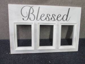 lot 31 image: Elegant Designs 3-Picture Blessed C...