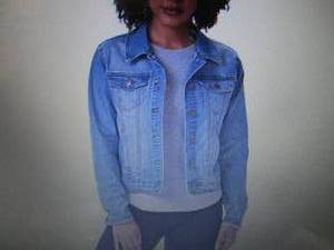 lot 100 image: Jou Jou Womens Denim Jacket Size L...