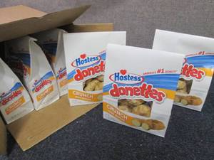lot 143 image: Case of 6- 9.5 oz Bags Hostess Crun...