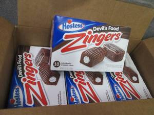 lot 150 image: 4- 12.7 oz Boxes 10 each Hostess Zi...