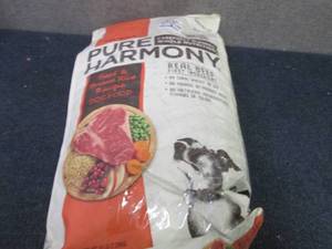 lot 185 image: 16 lb Bag Pure Harmony Dog Food...