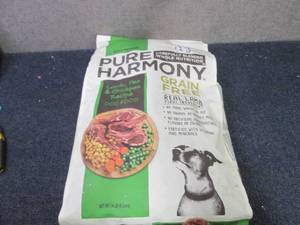 lot 186 image: 14 lb Bag Pure Harmony Dog Food...