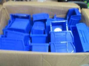 lot 225 image: Box of Small Organizing Bins...