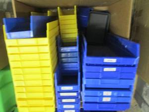 lot 228 image: Large Lot Assorted Organizing Bins...