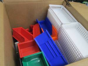 lot 230 image: Box of Organizing Bins & Baskets...