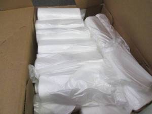 lot 271 image: 20 rolls 24x24 inch 10 gallon Trash...