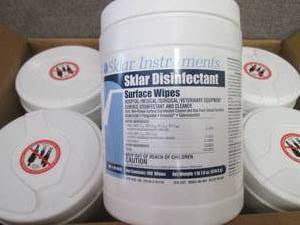 lot 308 image: Case of 6- 100 ct Canisters Sklar D...