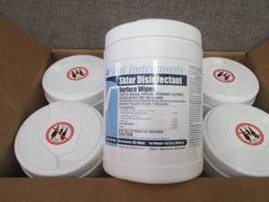 lot 313 image: Case of 6- 100 ct Canisters Sklar D...
