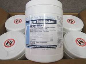 lot 314 image: Case of 6- 100 ct Canisters Sklar D...
