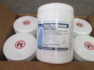 lot 315 image: Case of 6- 100 ct Canisters Sklar D...