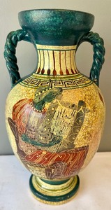 lot 18 image: Copy of a Classic Vintage Handled Vase