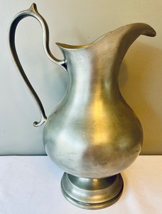lot 28 image: Pewter Pitcher and Platter made by Finstan and Tumasek
