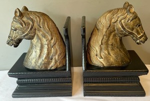 lot 51 image: Handsome Horse Bookends