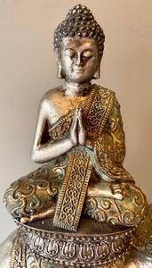 lot 57 image: Resin Buddha and Elephant Decorative Figurine