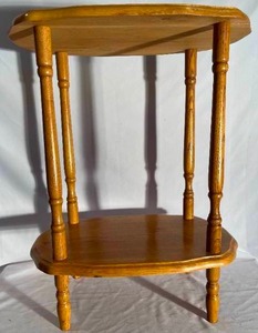 lot 137 image: Wooden Accent Table