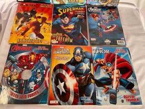 lot 146 image: Vintage Marvel Super Hero Coloring Books