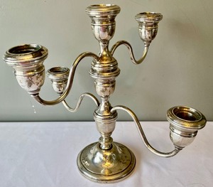 lot 83 image: Westmoreland Weighted Sterling Silver Candelabra