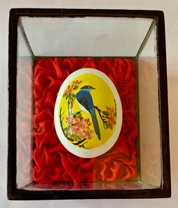 lot 79 image: Fantastic Incased Hand Painted Eggs
