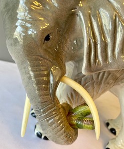 lot 250 image: Charming Ceramic Elephant