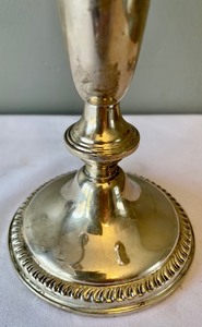 lot 203 image: Weighted Sterling Silver Candle Holder