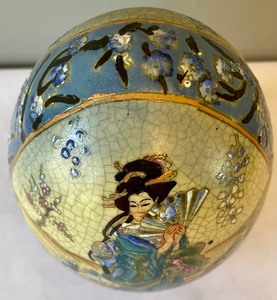 lot 241 image: Decorative Porcelain Egg