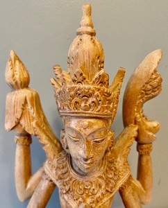 lot 264 image: Wooden Carved Statue from Thailand