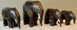 lot 282 image: 4 Miniature Elephants