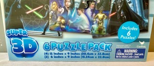 lot 340 image: New Star Wars Six 3D Puzzle Set