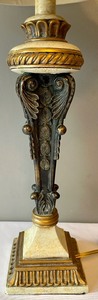 lot 109 image: Ornate Metal Table Lamp
