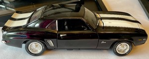 lot 126 image: 2 Diecast Camaro Models in Wood and Glass Cases