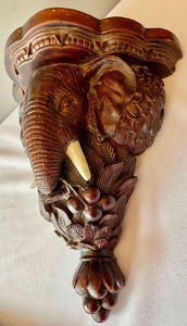 lot 156 image: Excellent Elephant Shelf