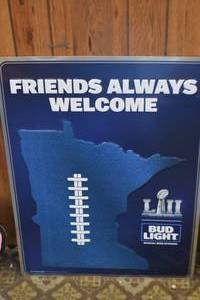 Super Bowl 52 Metal Sign