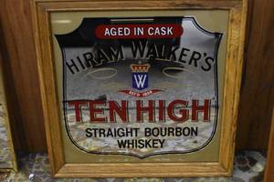 Hiram Walkers Mirror Sign