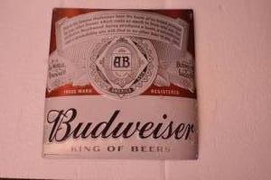 Budweiser Metal Sign