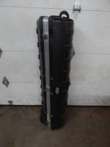 lot 3 image: SKB Hard Shell Wheeled Plastic Golf BagCase. Like New $240.00 On Line