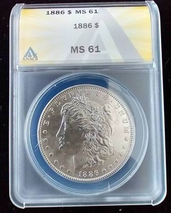1886 Morgan Dollar - MS61