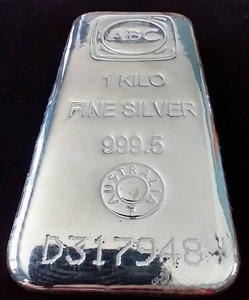 1 Kilogram (32 Oz) Silver Bar - WOW