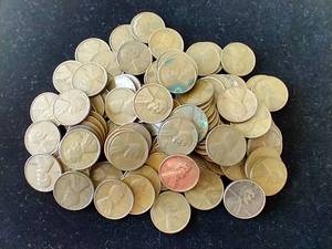 100 Unsearched Wheat Pennies - 1909