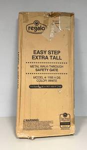 Regalo Extra Tall White Metal Baby Safety Gate.