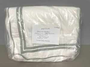 Matouk Designer Haverhill Solid Quil FullQueen Sheet Set