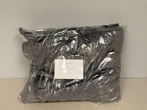 BLANQUIL Quilted 20 Lbs Weighted Blanket w Removable Gray Cover