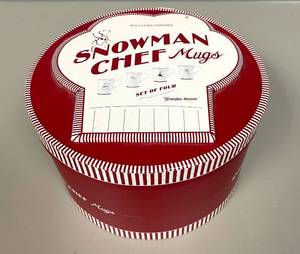 Sonoma Williams Snowman Chef Christmas Coffee Mug Set of 4