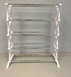 Adjustable Shoe Rack Set-White.&nbsp