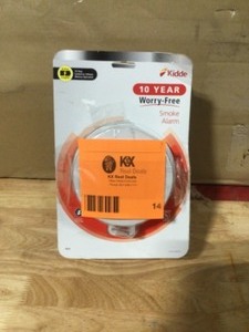 lot 14 image: Kidde 10 Year Worry-Free Smoke Detector, Lithium Battery Powered, Smoke Alarm LOT OF 3  open box