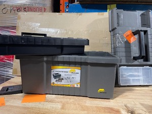 lot 81 image: Plano 22 Contractor Grade Tool Box damagemissing pcs see pictures