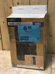 Lot of 2 10 in. Heavy Thumb Latch with Rust Defender by Everbilt Customer Returns See Pictures