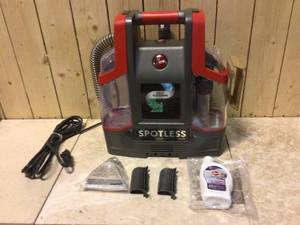 Professional Series Spotless Portable Carpet Cleaner & Upholstery Spot Cleaner by HOOVER Customer Returns See Pictures
