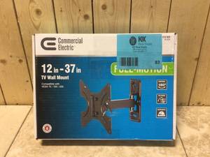 Full Motion TV Wall Mount for 12 in. - 37 in. TVs by Commercial Electric Customer Returns See Pictures